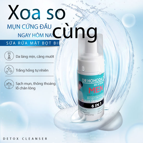 sữa rửa mặt thải độc tố (Cho Nam)